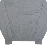 CALVIN KLEIN Mens Jumper Grey V-Neck Tight Knit L