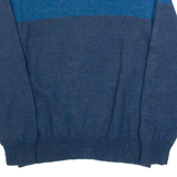 CALVIN KLEIN Womens Jumper Blue Tight Knit Wool M