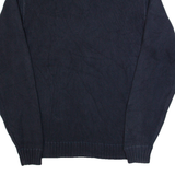 NAUTICA Mens Jumper Blue 1/4 Zip Tight Knit L