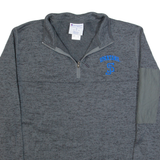 CHAMPION Spartans USA Mens Fleece Grey 1/4 Zip M