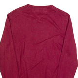 TOMMY HILFIGER Mens Jumper Red Tight Knit M
