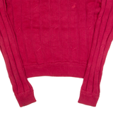 NAUTICA Womens Jumper Red Tight Knit S