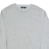 NAUTICA Mens Jumper Grey Tight Knit L