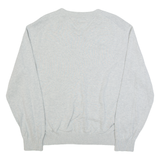 TOMMY HILFIGER Mens Jumper Grey V-Neck Tight Knit L