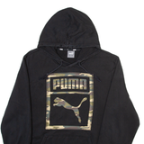 PUMA Camo Mens Black Hoodie M
