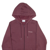 COLUMBIA Womens Maroon Hoodie M