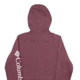 COLUMBIA Womens Maroon Hoodie M