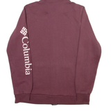 COLUMBIA Womens Maroon Hoodie M