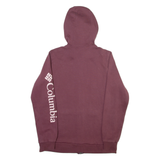 COLUMBIA Womens Maroon Hoodie M
