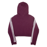 ADIDAS ORIGINALS Womens Maroon Hoodie UK 6