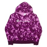CHAMPION Tie-Dye Womens Purple Hoodie M