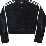 ADIDAS ORIGINALS Womens Black Hoodie UK 8