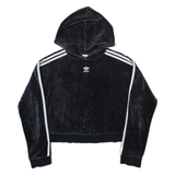ADIDAS ORIGINALS Womens Black Hoodie UK 8