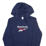 REEBOK Womens Blue Hoodie XS