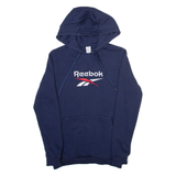 REEBOK Womens Blue Hoodie XS