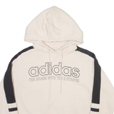 ADIDAS ORIGINALS Womens Cream Hoodie UK 10