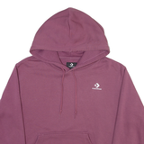 CONVERSE Womens Purple Hoodie L