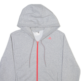 ADIDAS Womens Grey Hoodie Full Zip M