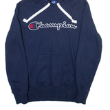 CHAMPION Mens Blue Hoodie S