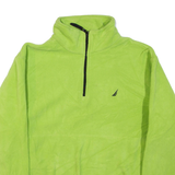 NAUTICA Mens Fleece Green 1/4 Zip S