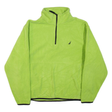 NAUTICA Mens Fleece Green 1/4 Zip S