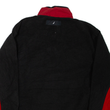 NAUTICA Mens Fleece Black 1/4 Zip L