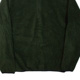 NAUTICA Mens Fleece Green 1/4 Zip M