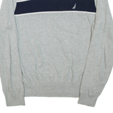NAUTICA Mens Jumper Grey Tight Knit M