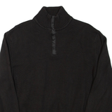 CALVIN KLEIN Mens Jumper Grey 1/4 Zip Tight Knit 2XL
