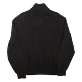 CALVIN KLEIN Mens Jumper Grey 1/4 Zip Tight Knit 2XL