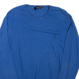 DIESEL Mens Jumper Blue Tight Knit M