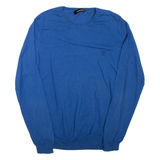 DIESEL Mens Jumper Blue Tight Knit M