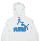 PUMA Mens White Hoodie M