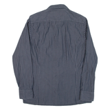 PIERRE CARDIN Mens Shirt Grey Striped Long Sleeve S