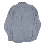 BOSS Mens Plain Shirt Grey Long Sleeve L