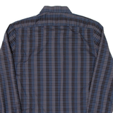 HUGO BOSS Slim Fit Mens Shirt Blue Check Long Sleeve M