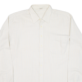 ELCH Mens Shirt Beige Striped Long Sleeve L