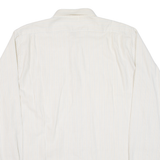 ELCH Mens Shirt Beige Striped Long Sleeve L