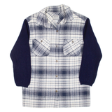 ARIZONA Womens Shirt Blue Check Long Sleeve UK 10