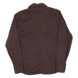 G-STAR Mens Plain Shirt Brown Long Sleeve M