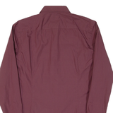 HUGO BOSS Slim Fit Mens Plain Shirt Maroon Long Sleeve M