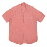 BOSS HUGO BOSS Mens Plain Shirt Pink L