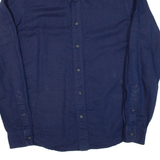 TIMBERLAND Slim Fit Mens Plain Shirt Blue Long Sleeve S