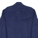 TIMBERLAND Slim Fit Mens Plain Shirt Blue Long Sleeve S