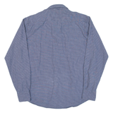 LEVI'S Mens Shirt Blue Check Long Sleeve S