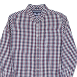 TOMMY HILFIGER Custom Fit Mens Shirt Red Check Long Sleeve M