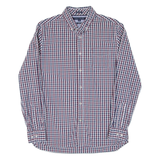 TOMMY HILFIGER Custom Fit Mens Shirt Red Check Long Sleeve M
