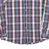 CAMEL ACTIVE Mens Shirt Blue Check Long Sleeve 2XL