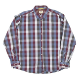 CAMEL ACTIVE Mens Shirt Blue Check Long Sleeve 2XL