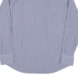 BOSS Mens Shirt Blue Check Long Sleeve XL